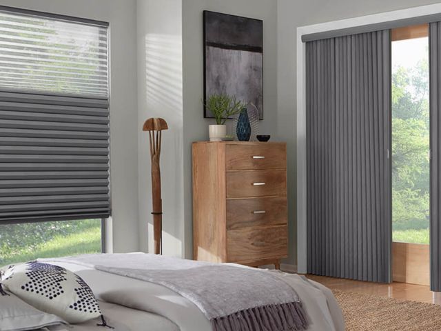 Vertical cellular: custom cellular shades by VU Window Treatments in Central Florida
